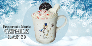 Peppermint Mocha Oatmilk Latte