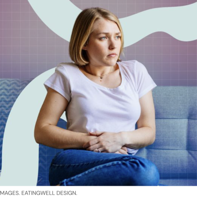 Women Sitting with Bloating