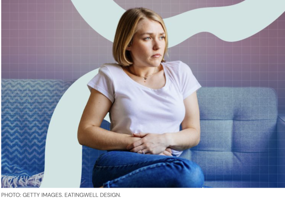 Women Sitting with Bloating