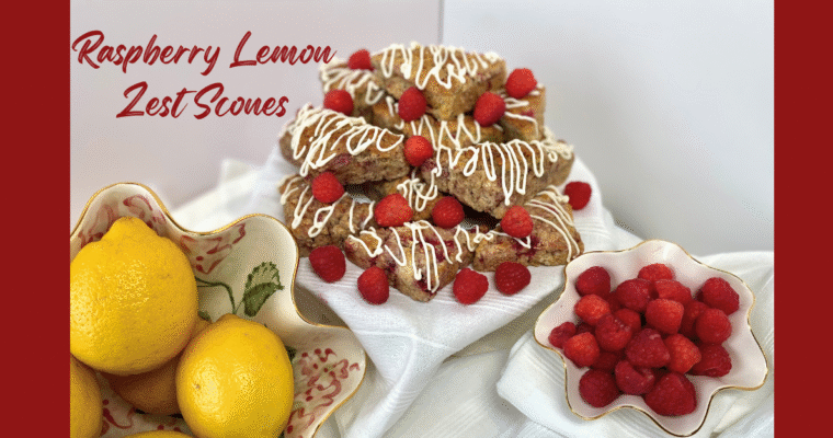 Raspberry Lemon Zest Scones