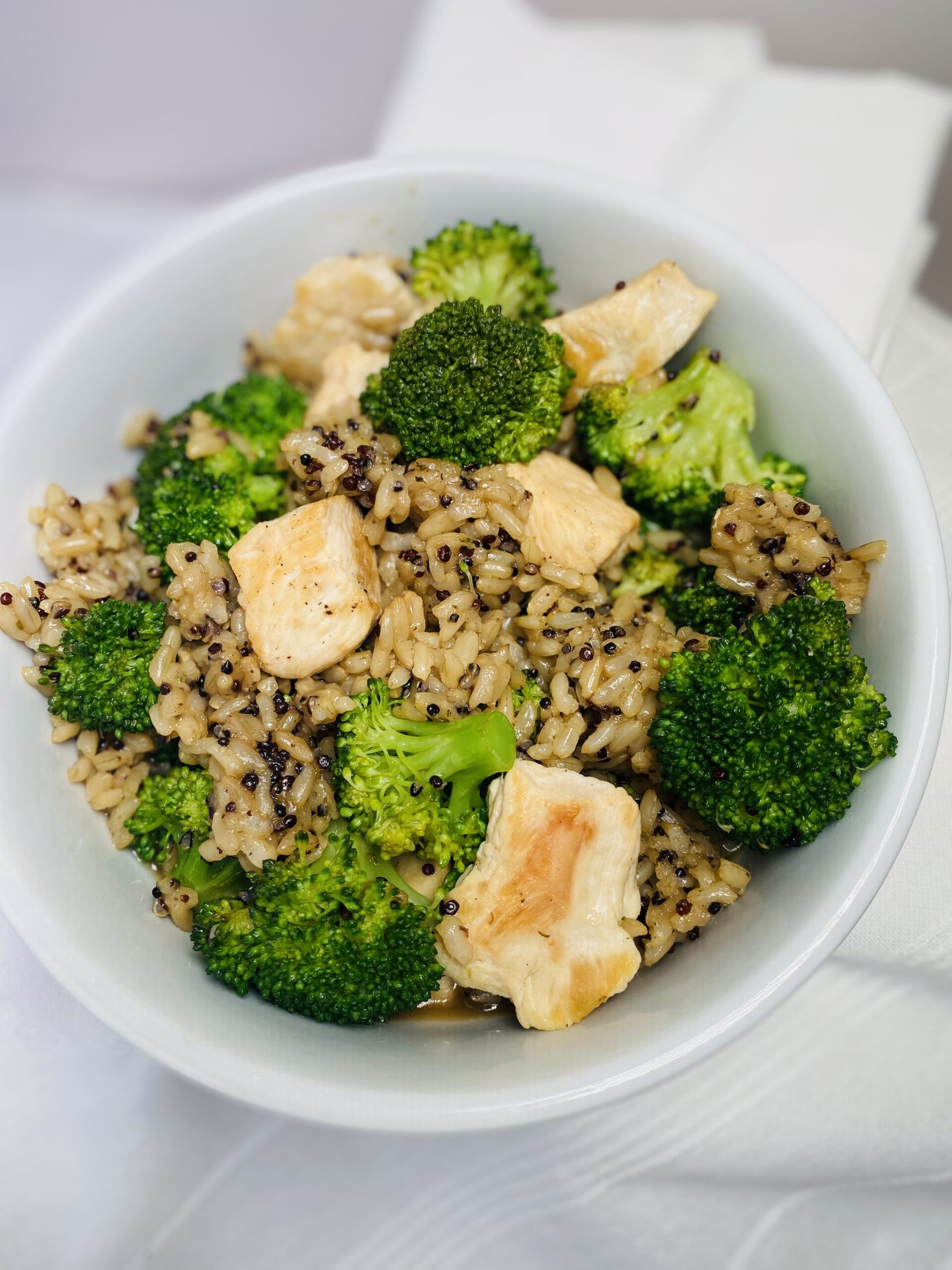 chicken and grain power bowl recipe image
