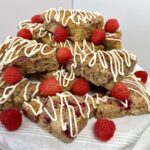 raspberry lemon zest scones with icing