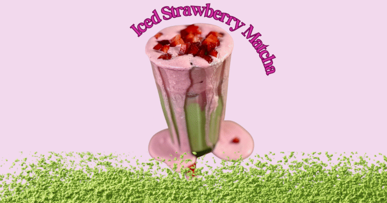 Iced Strawberry Matcha Latte